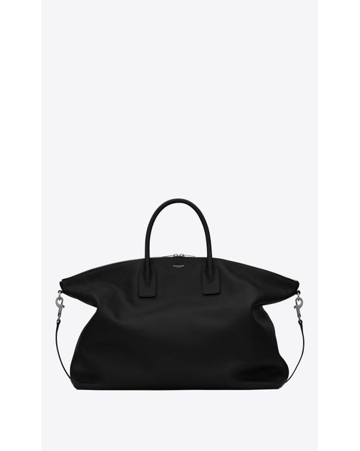 bold shopping bag in grained leather