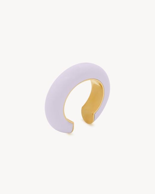 Saint Laurent White Cambered Cuff