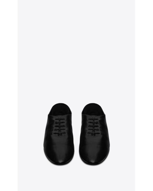 Saint Laurent Richelieu Oxford Shoes In Smooth Leather in Black for Men |  Lyst