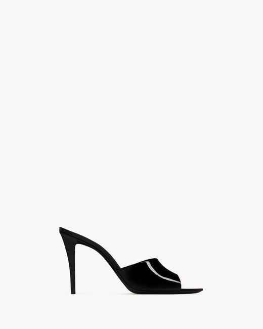 Saint Laurent Black Romy Mules