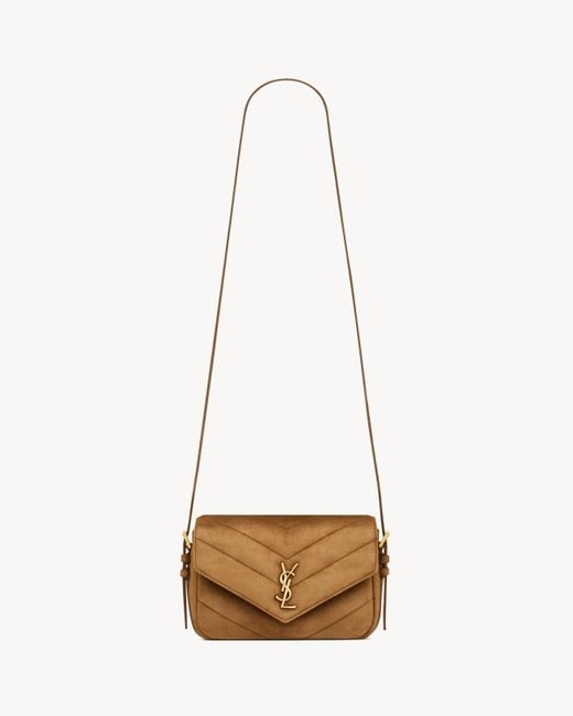 Saint Laurent White Loulou Toy Crossbody