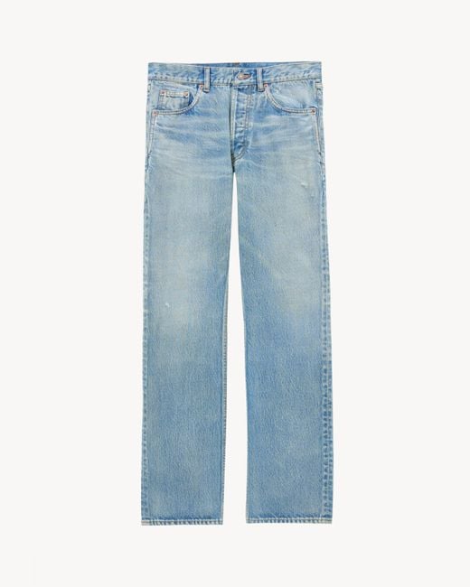 Saint Laurent Blue Loose Straight for men
