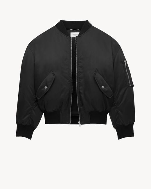 Saint Laurent Black Bomber Jacket for men