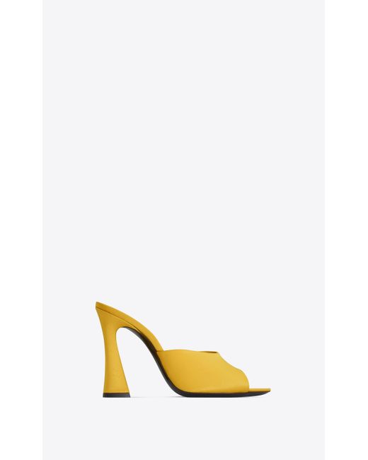 Saint Laurent Yellow Suite Mules