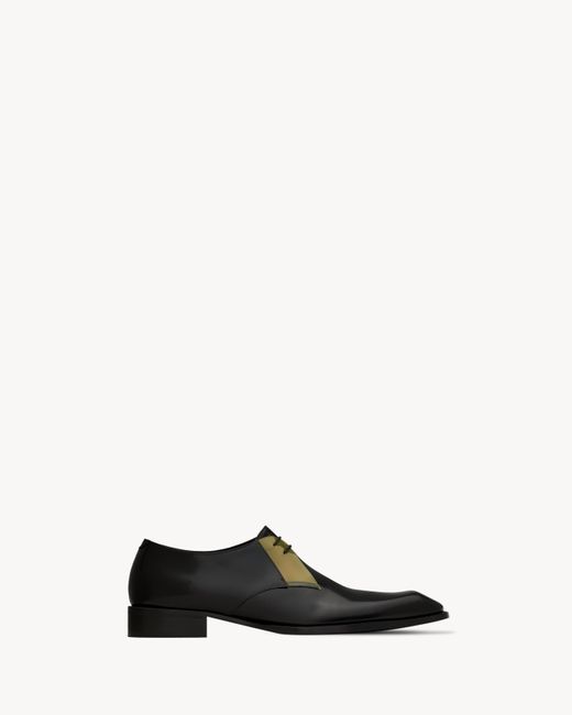 Saint Laurent White Nico Derbies for men
