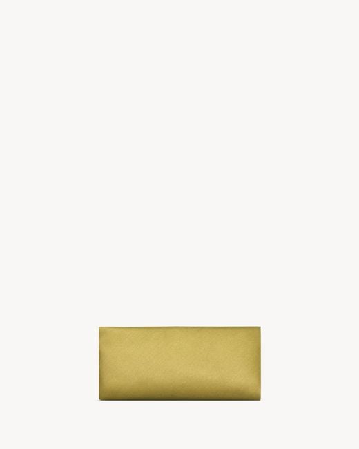 Saint Laurent Yellow Evening Soft Clutch