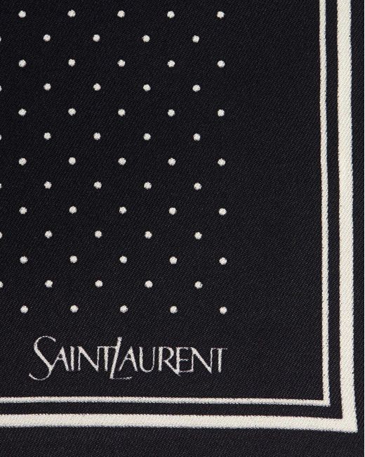 Saint Laurent Black Bandana for men