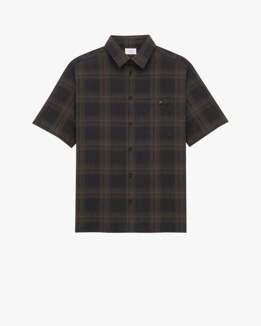 Camicia di Saint Laurent in Black da Uomo
