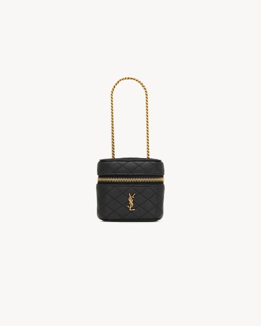 Saint Laurent Black Saint Laone Sizerent Gaby Vanity Bag Charm