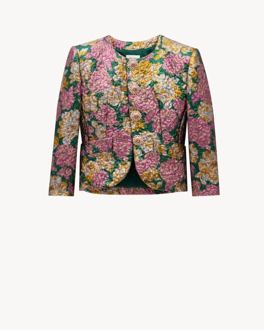 Saint Laurent ジャケット（ブロケード） ピンク Multicolor