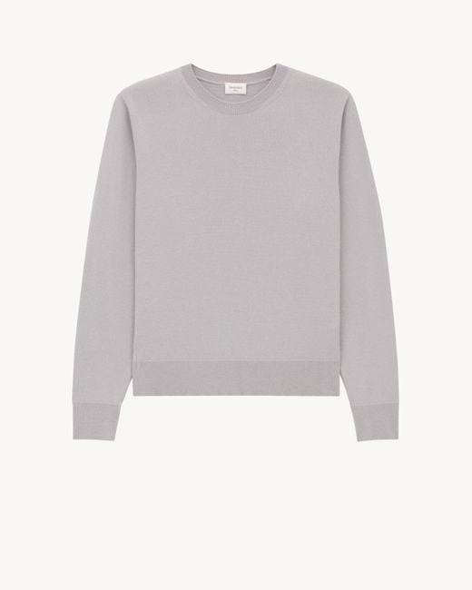 Saint Laurent Gray Cashmere Sweater for men
