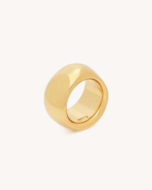 Saint Laurent Metallic Smooth Bangle