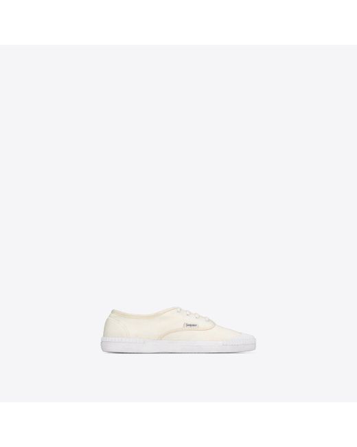 Saint Laurent Wes sneaker aus canvas weiß in White für Herren