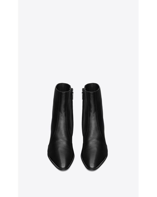 Saint Laurent Black Vassili Zipped Boots for men