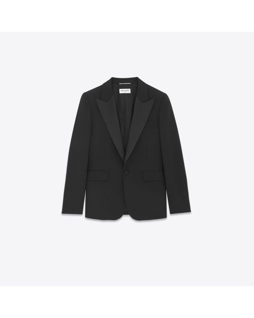 Saint Laurent Black Tuxedo Jacket for men