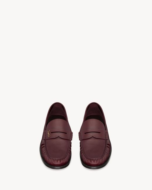 Saint Laurent Purple Laurent Loafers