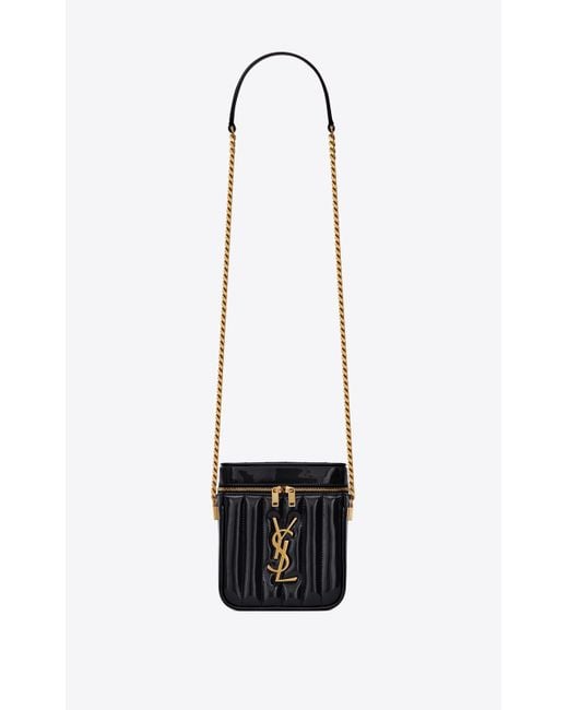Saint Laurent Black Vicky Vanity