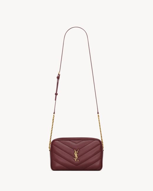 Saint Laurent White Loulou Camera Bag