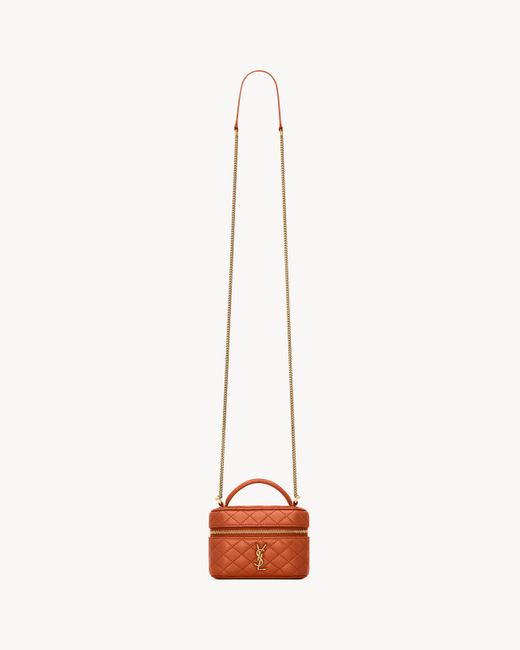 Borsa Vanity Gaby Micro di Saint Laurent in White
