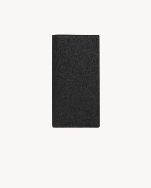 Saint Laurent White Cassandre Shadow Continental Wallet for men