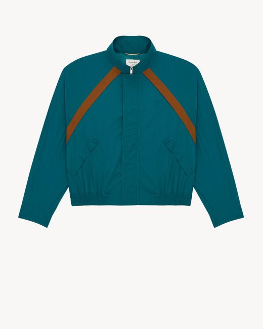 Saint Laurent Blue Cassandre Windbreaker