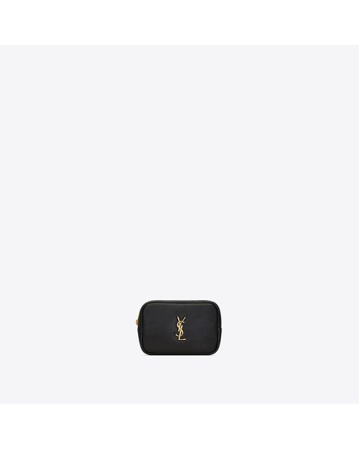 Saint Laurent White Calypso Baby Cosmetic Pouch