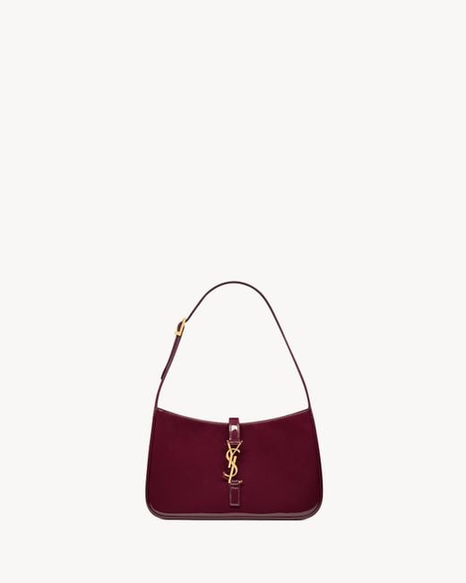 Saint Laurent Saint Laone Sizerent Le 5 À 7ホーボーバッグ（パテントレザー） Red