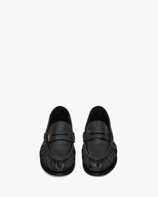 Saint Laurent Black Le Loafer Supple for men