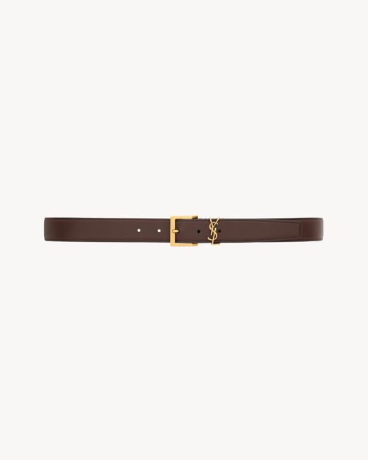 Saint Laurent Natural Cassandre Vadim Belt for men