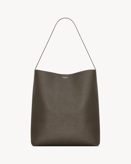 メンズ Saint Laurent Saint Laone Sizerent ボールド ホーボーバッグ（レザー） Natural