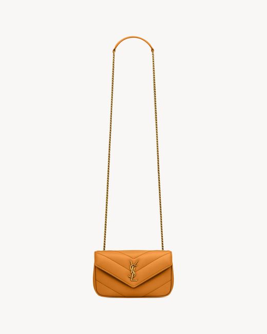 Saint Laurent ルル トイ（ラムスキン） オレンジ Natural