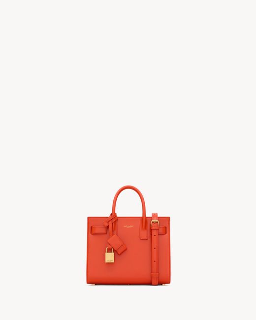 Saint Laurent Saint Laone Sizerent サック ド ジュール ナノ（スムースレザー） Red
