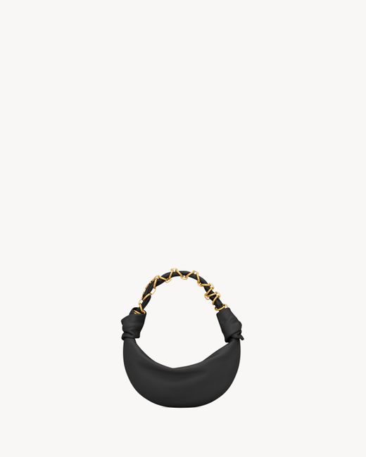 Saint Laurent Black Amalia Mini Hobo
