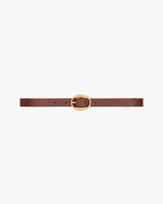 Saint Laurent Multicolor Oval Buckle Belt