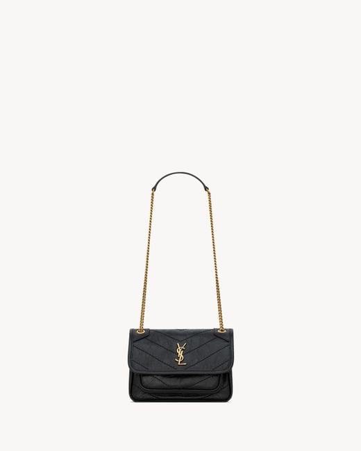 Saint Laurent Saint Laone Sizerent ニキ ベイビー（ヴィンテージレザー） White