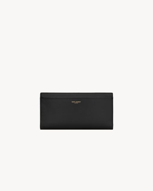Saint Laurent White Paris Zip Wallet for men