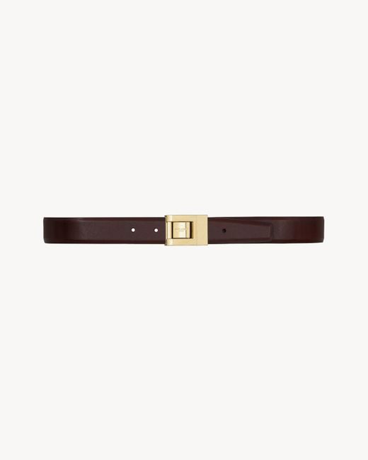 Cintura La 76 di Saint Laurent in Brown