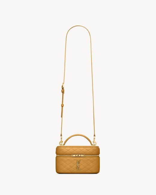 Saint Laurent Saint Laone Sizerent ギャビー ヴァニティバッグ（ラムスキン） Natural
