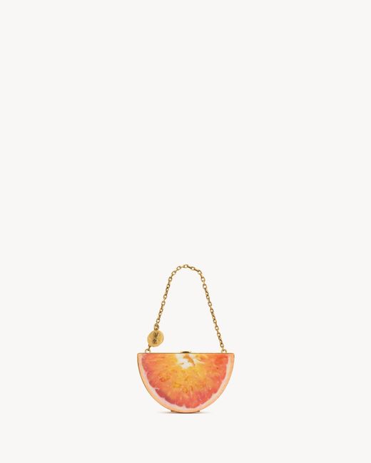 Saint Laurent White Evening Mini Clutch