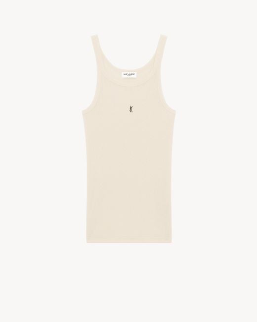 メンズ Saint Laurent カサンドラ タンクトップ White