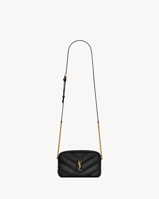 Saint Laurent White Loulou Mini Camera Bag