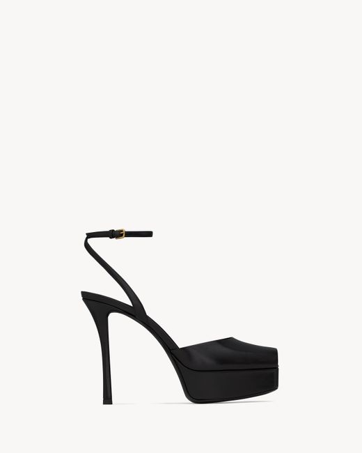 Saint Laurent ラ・スキャンダル プラットフォームサンダル （スムース 