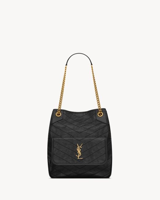 Saint Laurent Black Niki Small Shopping