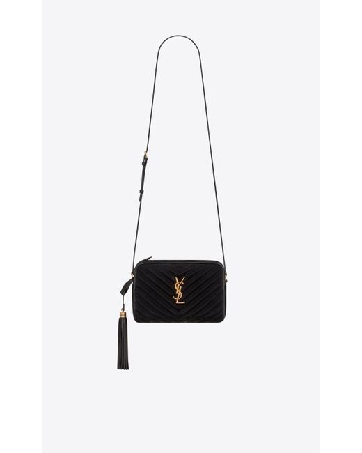Saint Laurent Lou Camera Bag In Quilted Nylon in White Lyst