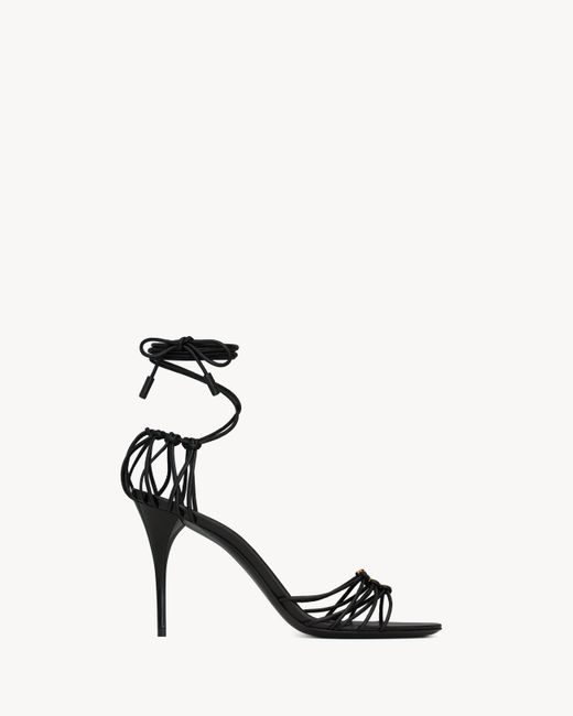 Saint Laurent Black Babylone Sandals