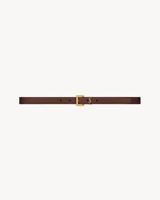 Saint Laurent Natural Cassandre Thin Belt