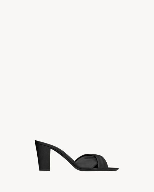 Saint Laurent Black Franciane Mules