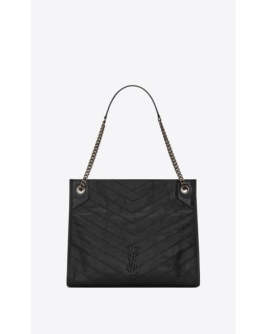 Saint Laurent Black Niki Medium Shopping Bag