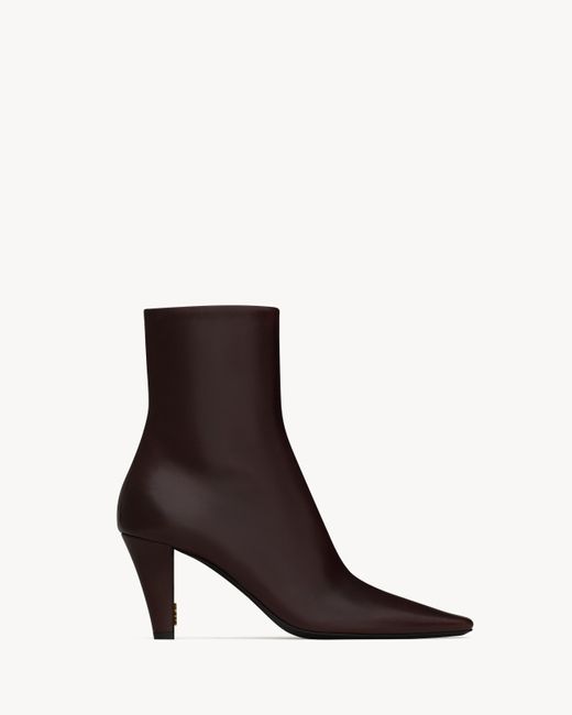 Saint Laurent Brown Saint Laone Sizerent Jill Booties