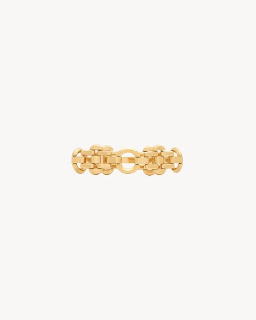 Bracciale A Catena Con Arabesco di Saint Laurent in White